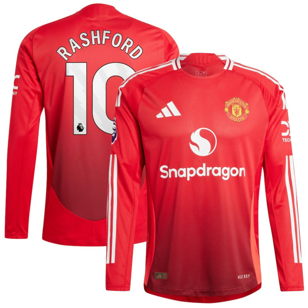 Marcus Rashford Manchester United 2024/25 Home Long Sleeve Player Jersey
