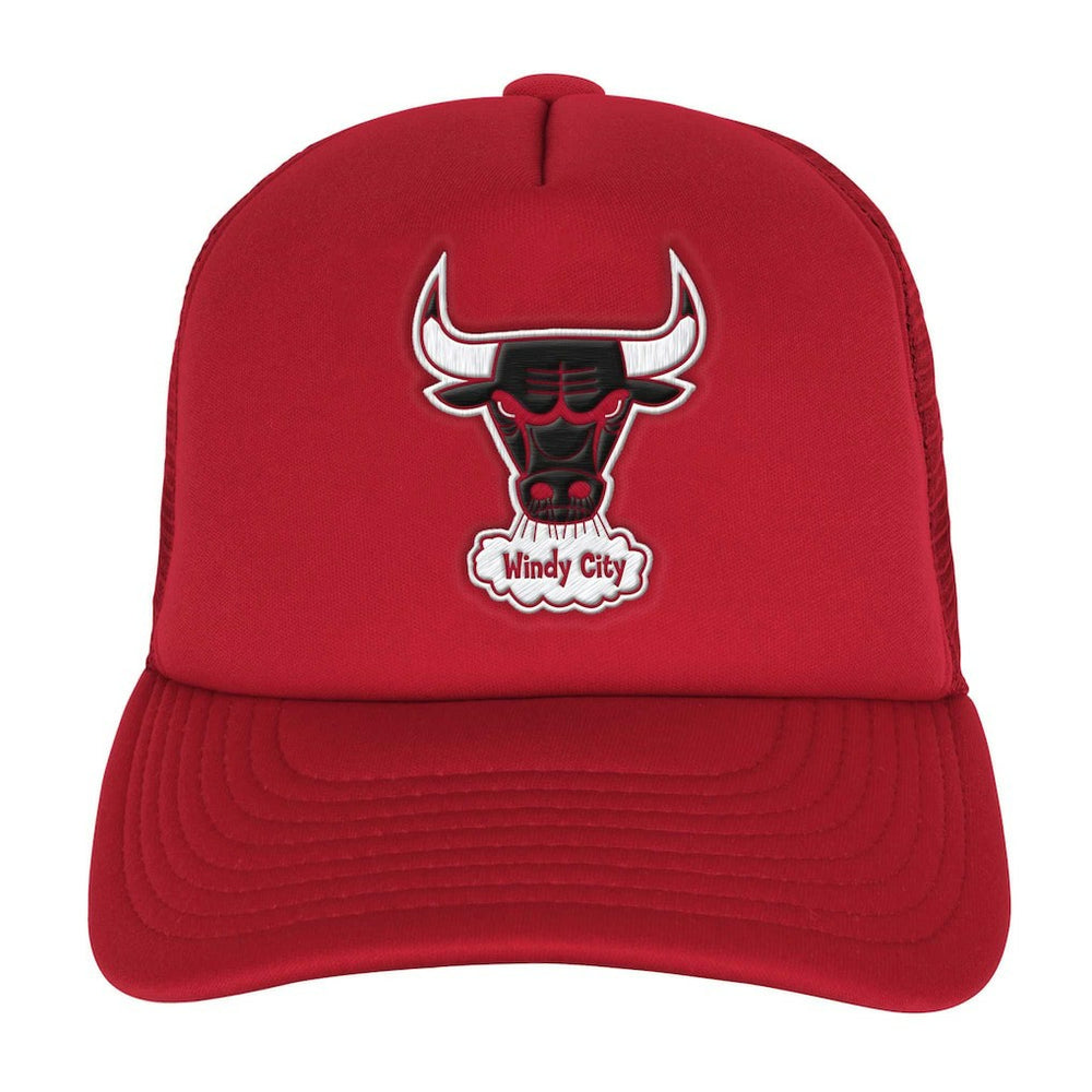 Mitchell & Ness Chicago Bulls Youth Core Evergreen Trucker Adjustable Hat