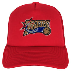 Mitchell & Ness Philadelphia 76ers Youth Core Evergreen Trucker Adjustable Hat
