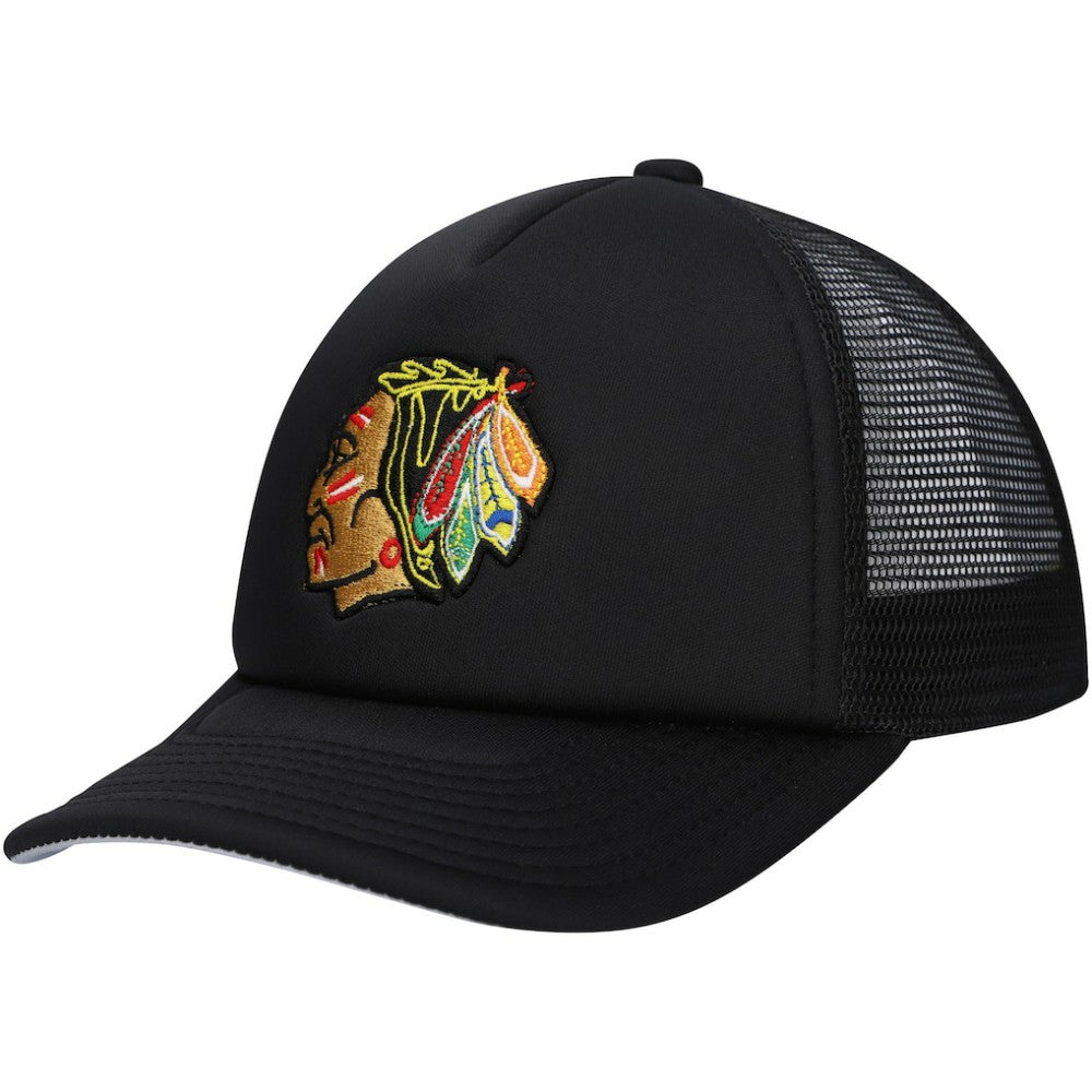 NHL Chicago Blackhawks Mitchell & Ness Youth Core Trucker Adjustable Hat