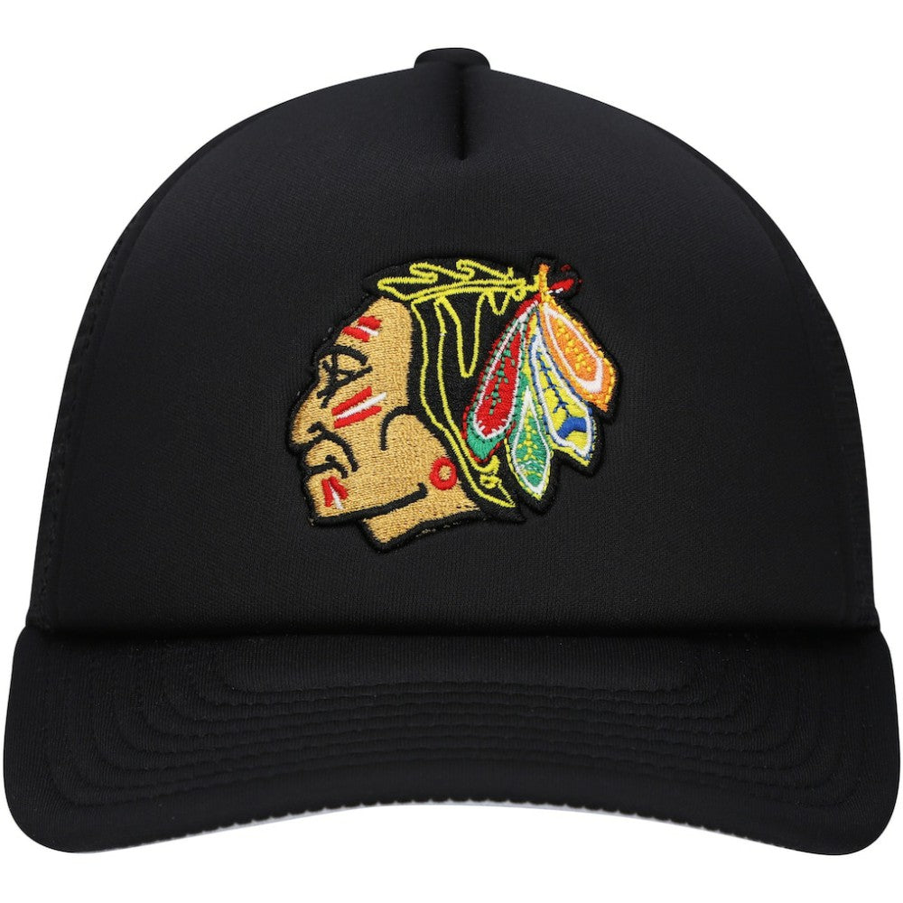 NHL Chicago Blackhawks Mitchell & Ness Youth Core Trucker Adjustable Hat