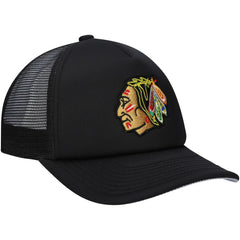 NHL Chicago Blackhawks Mitchell & Ness Youth Core Trucker Adjustable Hat
