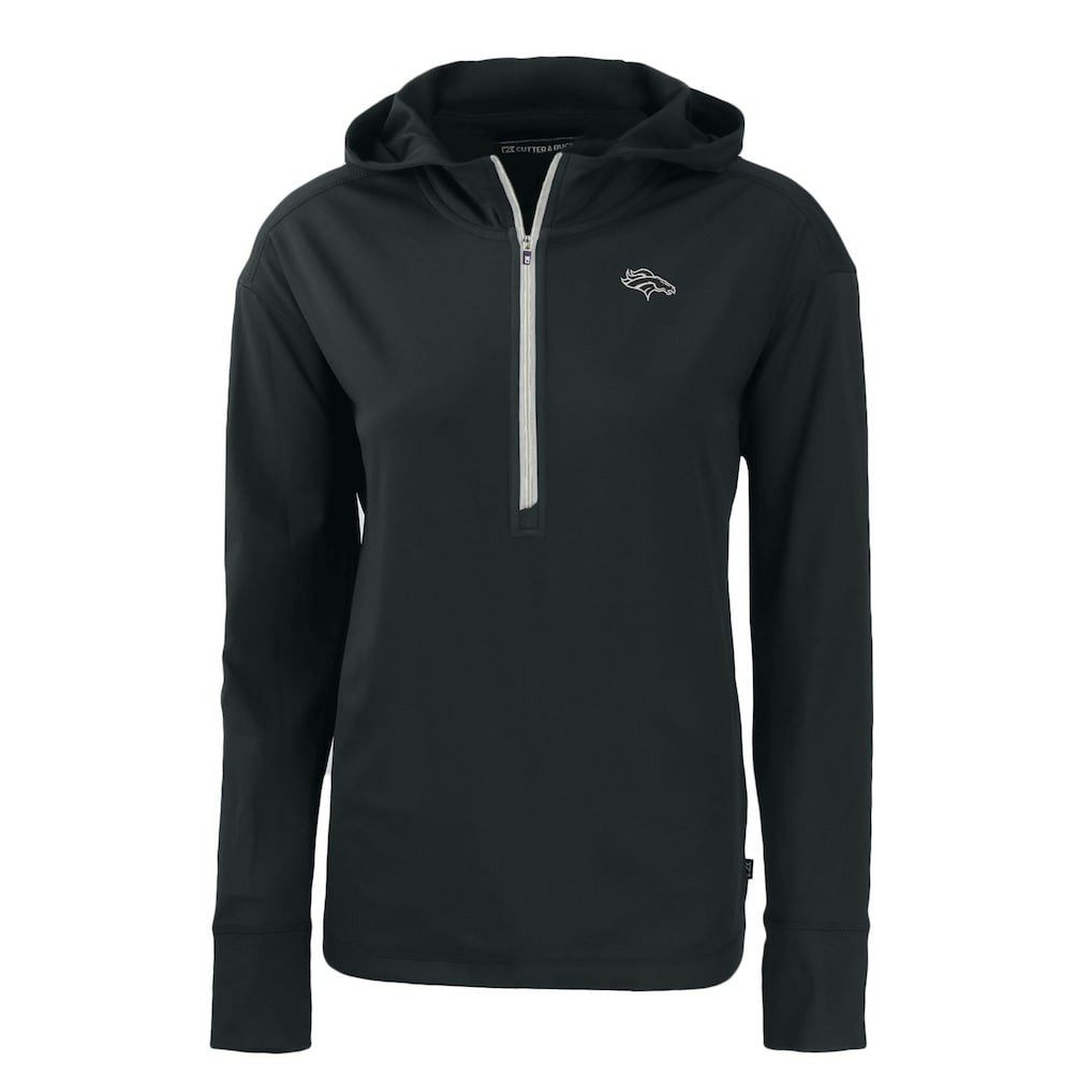 Cutter & Buck Women's Daybreak Eco Recycled Half-Zip Hoodie - Denver Broncos Hoodies