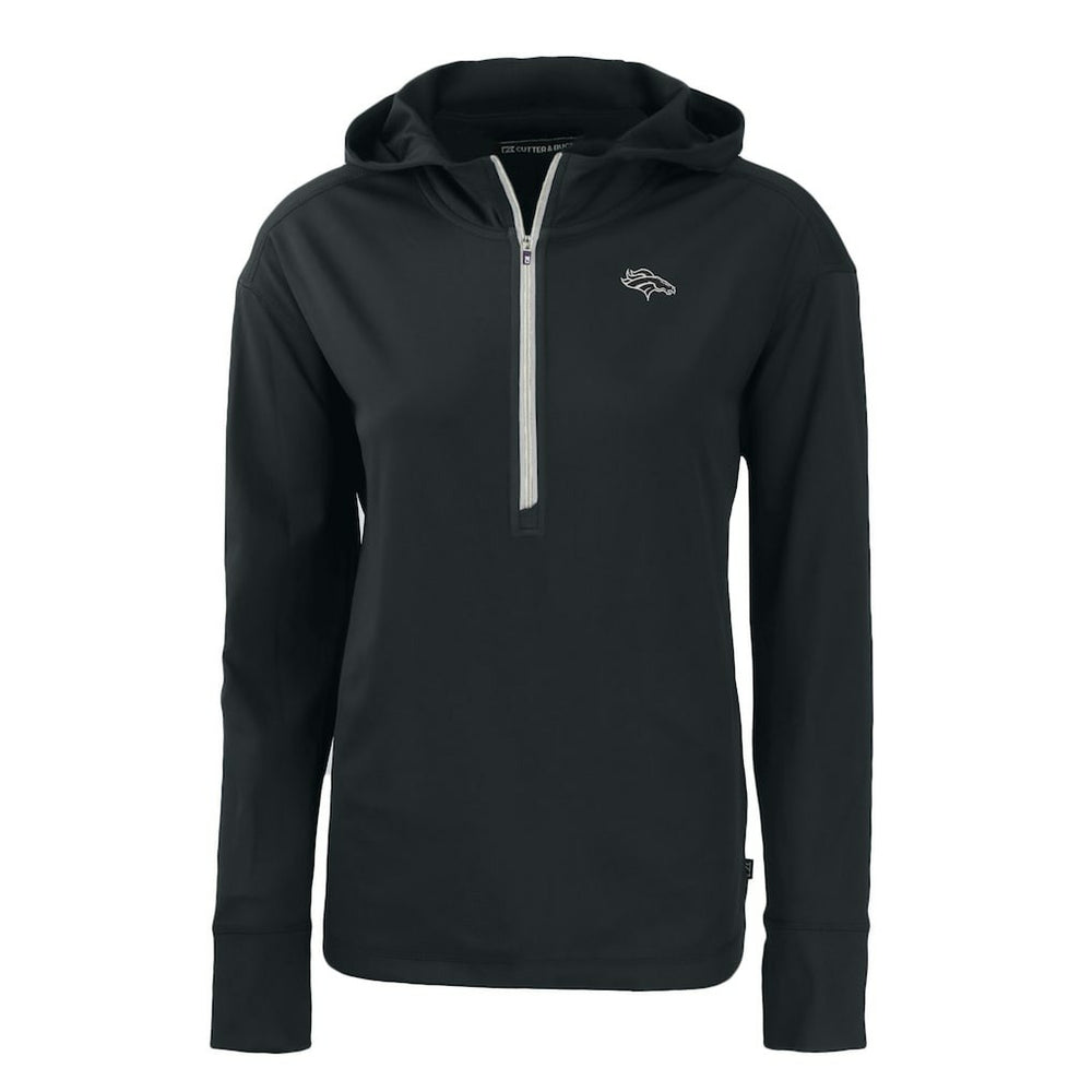 Cutter & Buck Women's Daybreak Eco Recycled Half-Zip Hoodie - Denver Broncos Hoodies