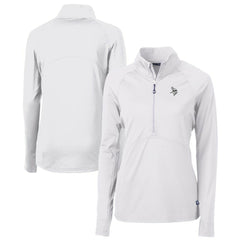 Cutter & Buck Women's Adapt Eco Knit Stretch Recycled Half-Zip Pullover Top - Minnesota Vikings Pullover