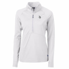 Cutter & Buck Women's Adapt Eco Knit Stretch Recycled Half-Zip Pullover Top - Minnesota Vikings Pullover