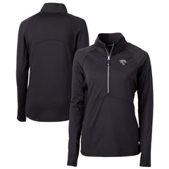 Cutter & Buck Women's Adapt Eco Knit Stretch Recycled Half-Zip Pullover Top - Jacksonville Jaguars Pullover
