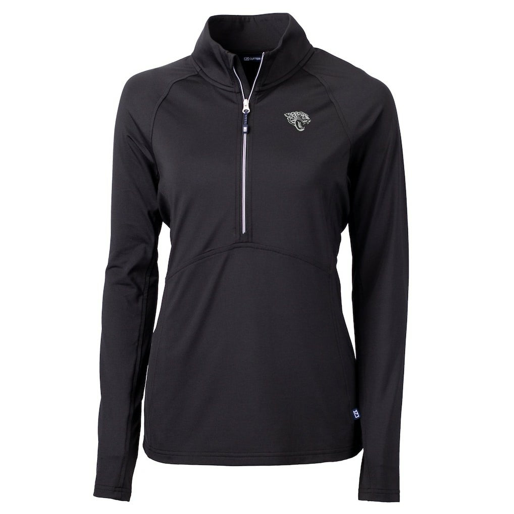 Cutter & Buck Women's Adapt Eco Knit Stretch Recycled Half-Zip Pullover Top - Jacksonville Jaguars Pullover