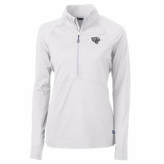 Cutter & Buck Women's Adapt Eco Knit Stretch Recycled Raglan Half-Zip Top - Jacksonville Jaguars Tops