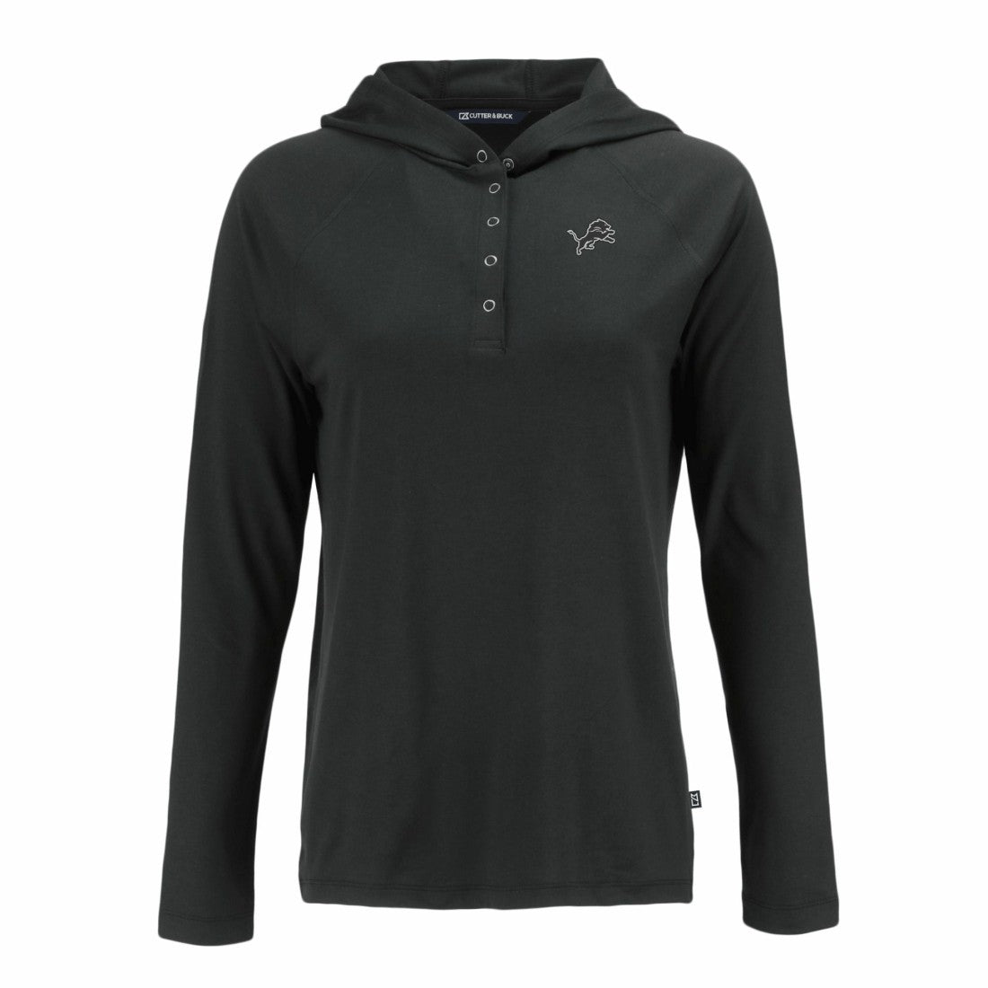 Cutter & Buck Women's Coastline Epic Comfort Eco Recycled Long Sleeve Hoodie T-Shirt - Detroit Lions Hoodies