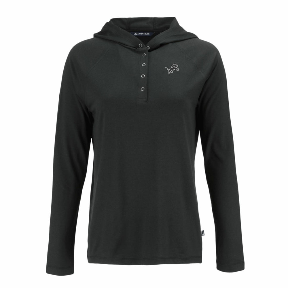 Cutter & Buck Women's Coastline Epic Comfort Eco Recycled Long Sleeve Hoodie T-Shirt - Detroit Lions Hoodies