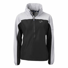 Cutter & Buck Women's Charter Eco Recycled Half-Zip Hoodie Anorak Jacket - Detroit Lions Hoodies