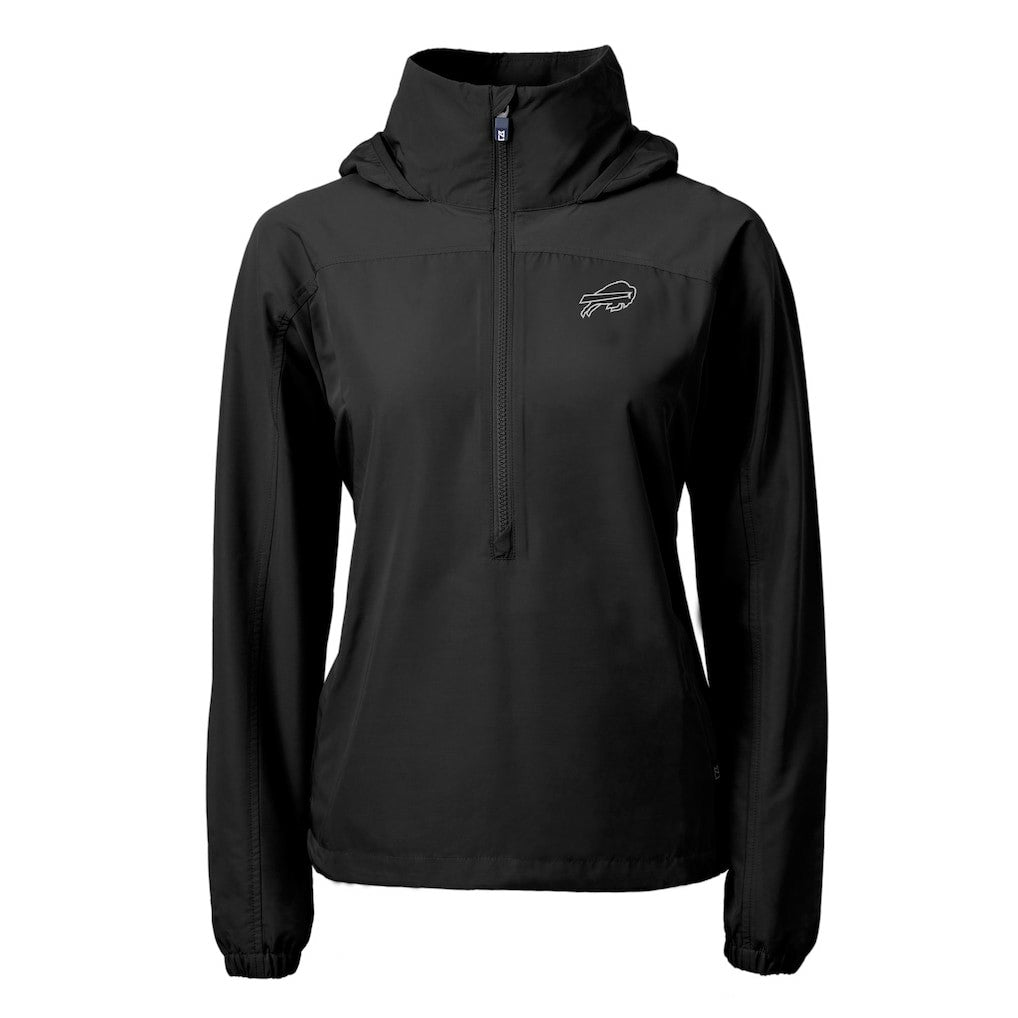 Cutter & Buck Women's Charter Eco Recycled Half-Zip Hoodie Anorak Jacket - Buffalo Bills Hoodies