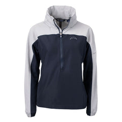 Cutter & Buck Women's Charter Eco Recycled Half-Zip Hoodie Anorak Jacket - Los Angeles Chargers Hoodies