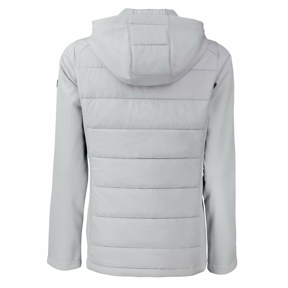 Cutter & Buck Women's Evoke Hybrid Eco Softshell Recycled Full-Zip Hoodie Jacket - Las Vegas Raiders Hoodies