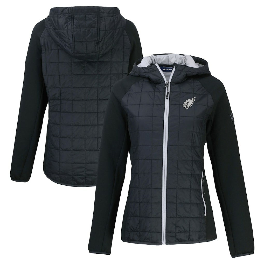 Cutter & Buck Women's Rainier PrimaLoft Eco Hybrid Full-Zip Hoodie Jacket - Arizona Cardinals Hoodies