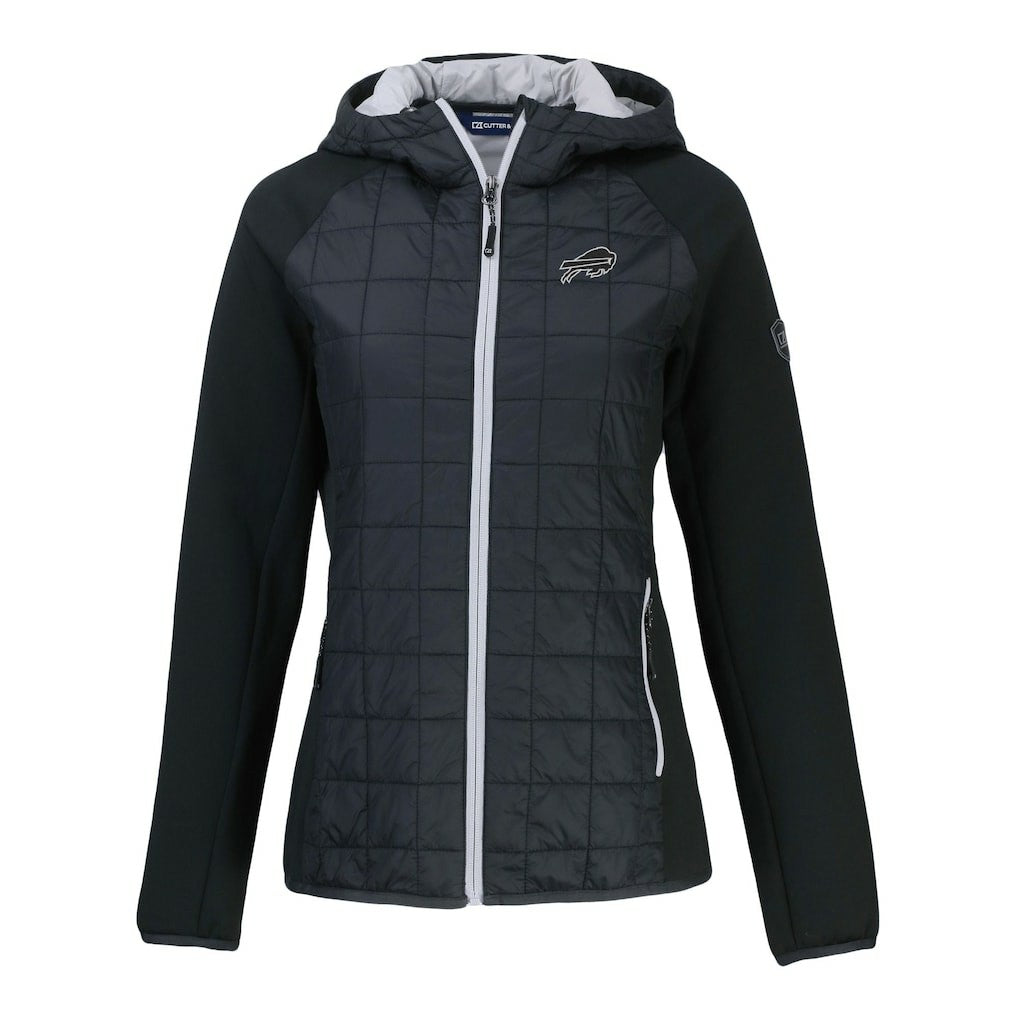 Cutter & Buck Women's Rainier PrimaLoft Eco Hybrid Full-Zip Hoodie Jacket - Buffalo Bills Hoodies