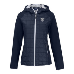 Cutter & Buck Women's Rainier PrimaLoft Eco Hybrid Full-Zip Hoodie Jacket - Chicago Bears Hoodies