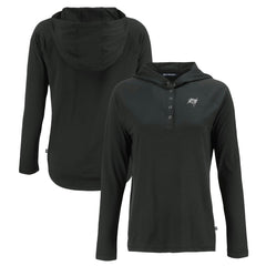Cutter & Buck Women's Coastline Epic Comfort Eco Recycled Long Sleeve Hoodie T-Shirt - Tampa Bay Buccaneers Hoodies