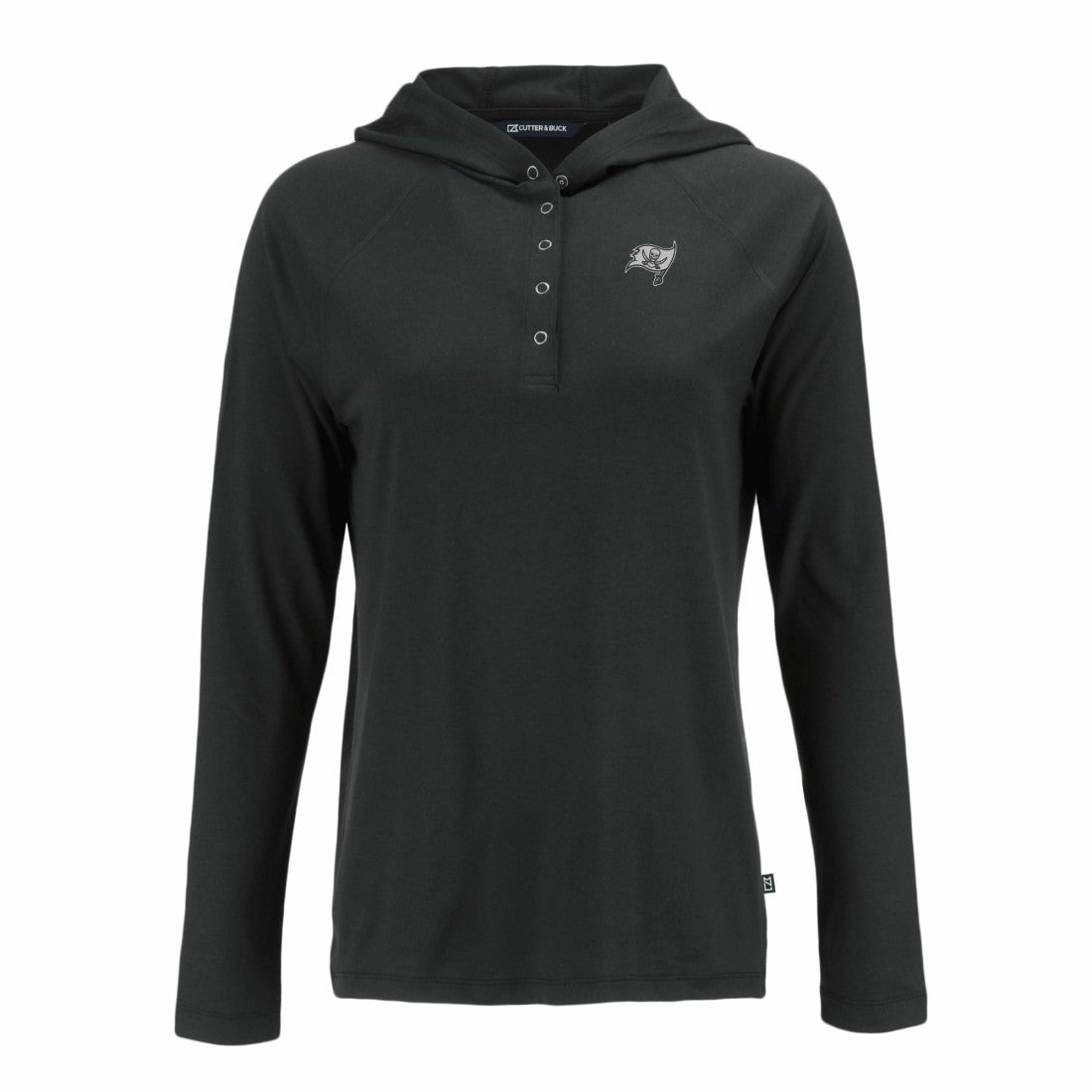 Cutter & Buck Women's Coastline Epic Comfort Eco Recycled Long Sleeve Hoodie T-Shirt - Tampa Bay Buccaneers Hoodies