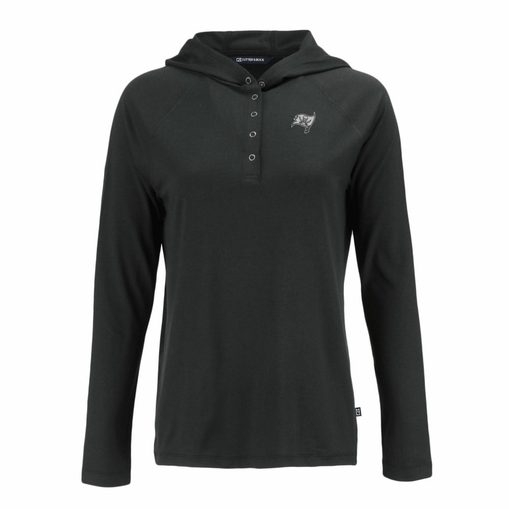 Cutter & Buck Women's Coastline Epic Comfort Eco Recycled Long Sleeve Hoodie T-Shirt - Tampa Bay Buccaneers Hoodies