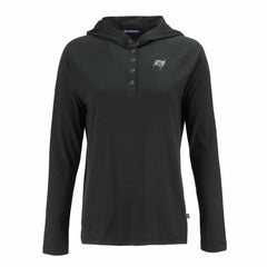 Cutter & Buck Women's Coastline Epic Comfort Eco Recycled Long Sleeve Hoodie T-Shirt - Tampa Bay Buccaneers Hoodies