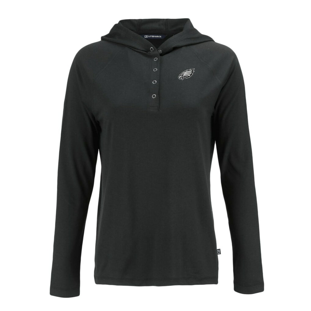 Cutter & Buck Women's Coastline Epic Comfort Eco Recycled Long Sleeve Hoodie T-Shirt - Philadelphia Eagles Hoodies