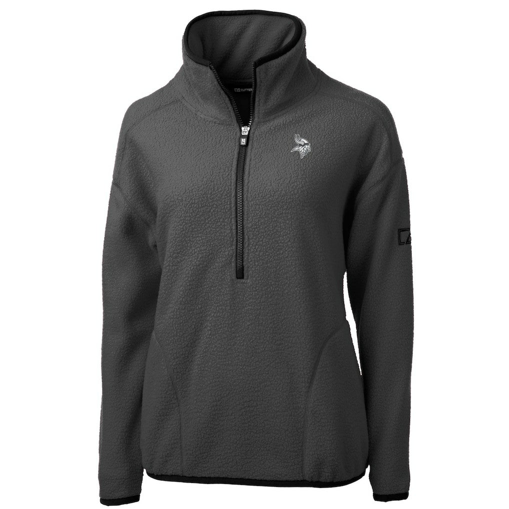 Cutter & Buck Women's Cascade Eco Sherpa Fleece Half-Zip Jacket - Minnesota Vikings Jackets