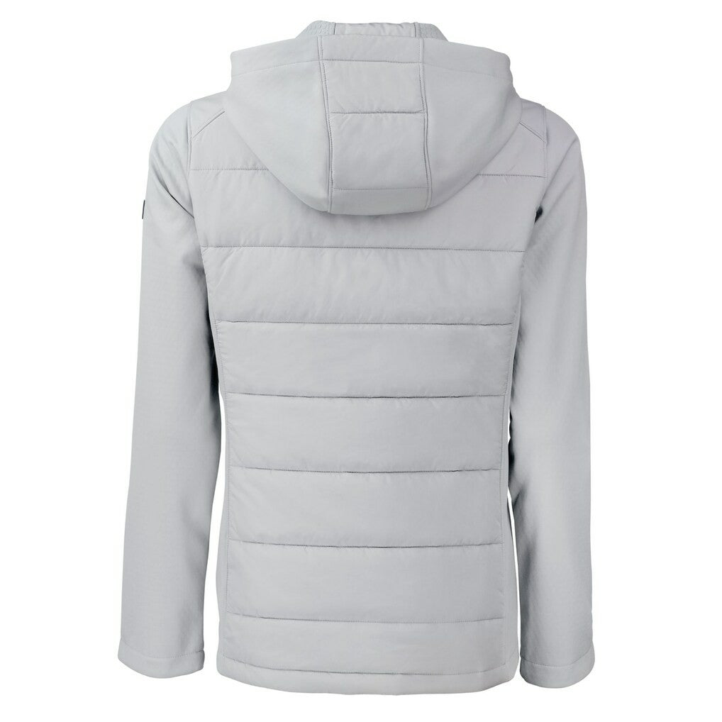 Cutter & Buck Women's Evoke Hybrid Eco Softshell Recycled Full-Zip Hoodie Jacket - Minnesota Vikings Hoodies