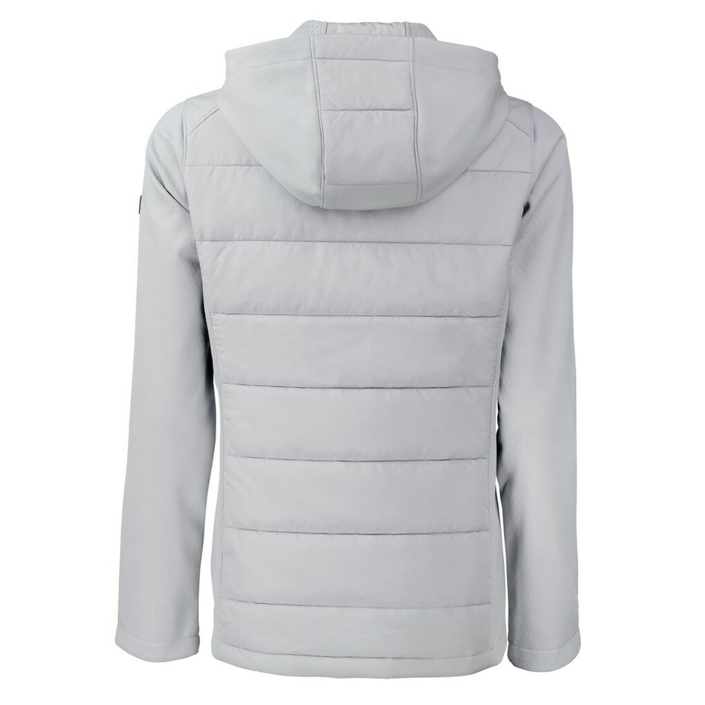 Cutter & Buck Women's Evoke Hybrid Eco Softshell Recycled Full-Zip Hoodie Jacket - Minnesota Vikings Hoodies