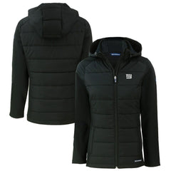 Cutter & Buck Women's Evoke Hybrid Eco Softshell Recycled Full-Zip Hoodie Jacket - New York Giants Hoodies