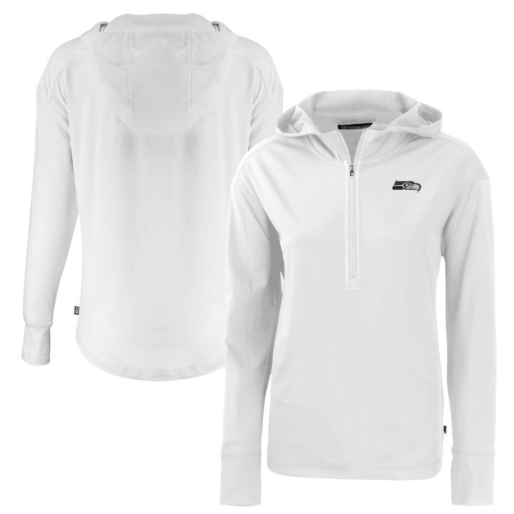 Cutter & Buck Women's Daybreak Eco Recycled Half-Zip Hoodie - Seattle Seahawks Hoodies