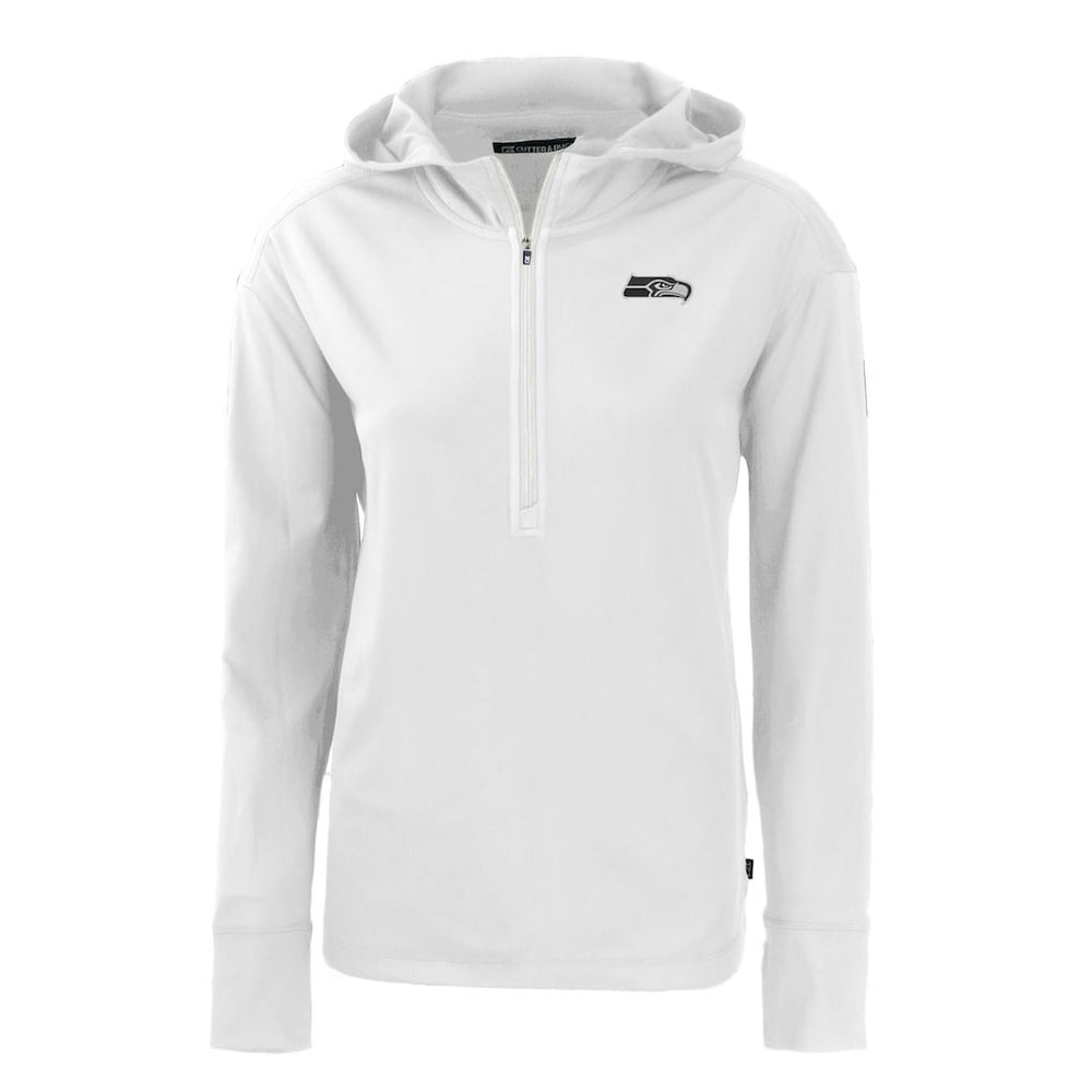 Cutter & Buck Women's Daybreak Eco Recycled Half-Zip Hoodie - Seattle Seahawks Hoodies