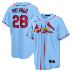 Light Blue Nolan Arenado St. Louis Cardinals Nike 2024 Alternate Replica Jersey