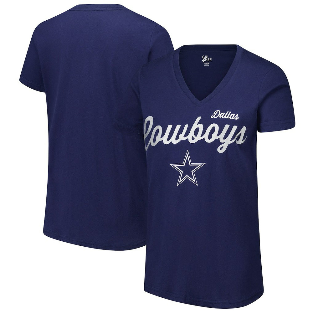 G-III 4Her by Carl Banks Women's Post Season V-Neck T-Shirt - Dallas Cowboys T-shirts