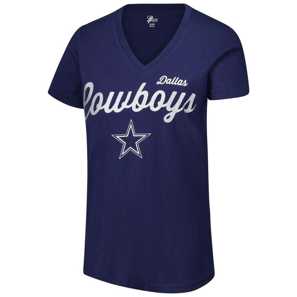 G-III 4Her by Carl Banks Women's Post Season V-Neck T-Shirt - Dallas Cowboys T-shirts