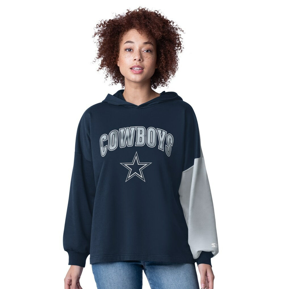 Starter Women's Power Move Long Sleeve Pullover Hoodie - Dallas Cowboys Hoodies