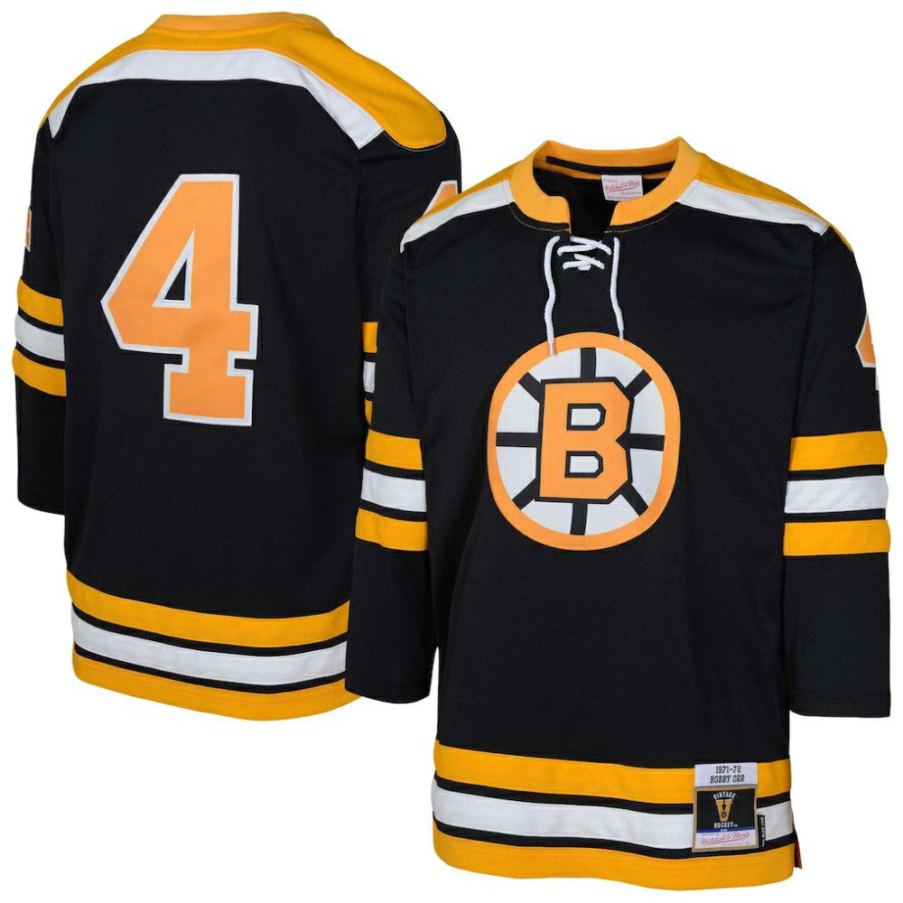 NHL Bobby Orr Boston Bruins Mitchell & Ness Youth  Power Play Player Jersey