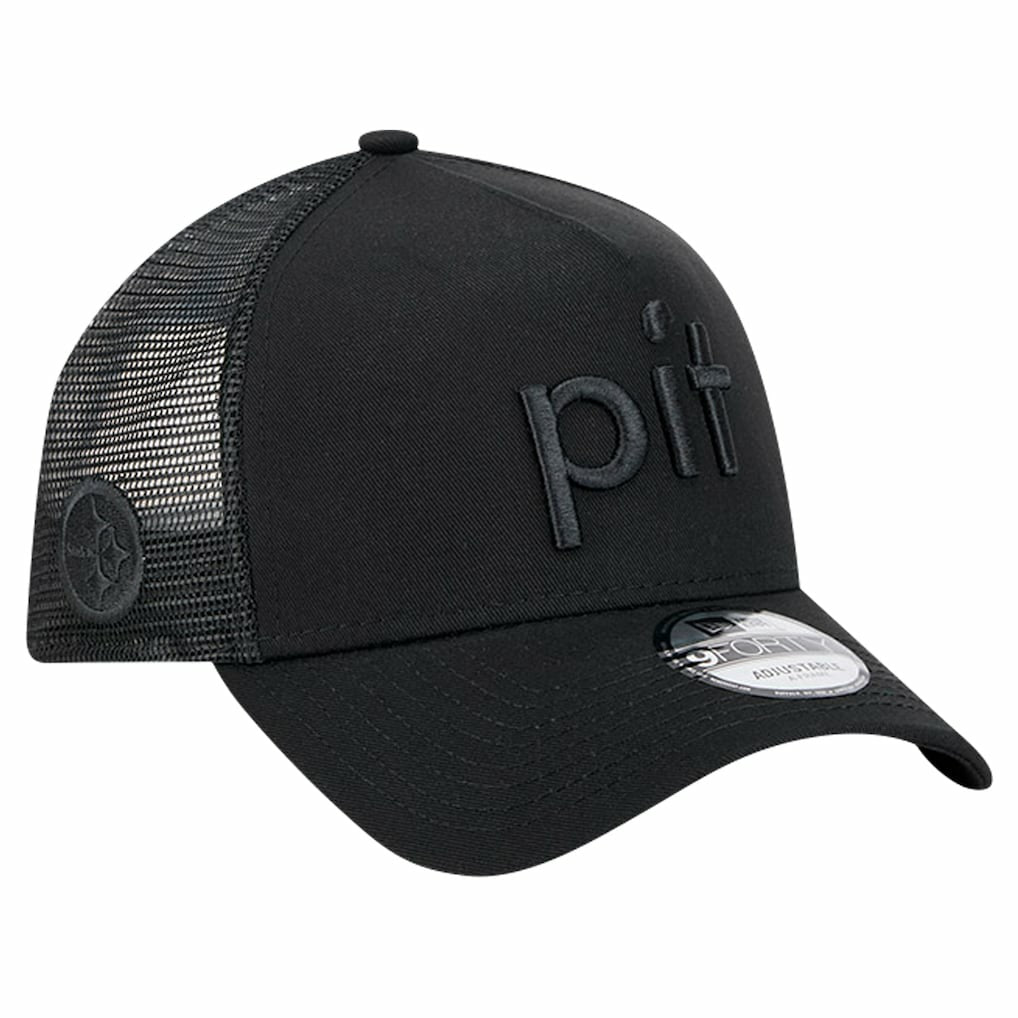 Domain 9FORTY A-Frame Trucker Adjustable Hat - Pittsburgh Steelers Hats