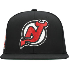 NHL New Jersey Devils Mitchell & Ness Core Top Spot Snapback Hat