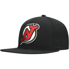 NHL New Jersey Devils Mitchell & Ness Core Top Spot Snapback Hat