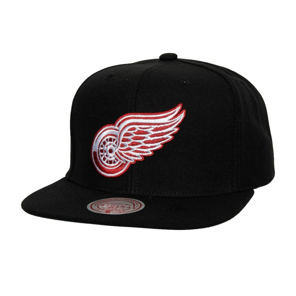 NHL Detroit Red Wings Mitchell & Ness Core Top Spot Snapback Hat