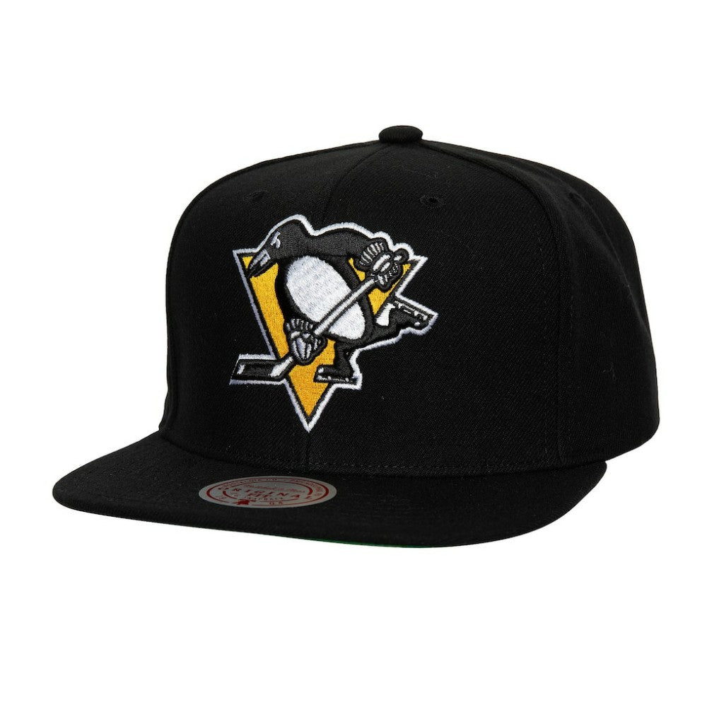 NHL Pittsburgh Penguins Mitchell & Ness Core Top Spot Snapback Hat