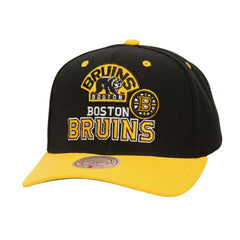 NHL Boston Bruins Mitchell & Ness All In 2.0 Pro Crown Adjustable Hat
