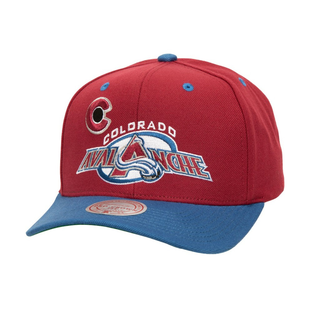 NHL Colorado Avalanche Mitchell & Ness All In 2.0 Pro Crown Adjustable Hat