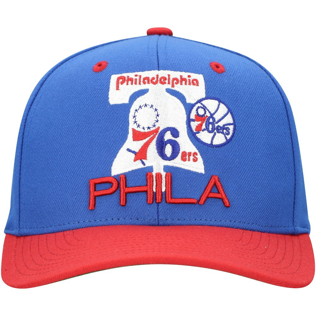 Mitchell & Ness Philadelphia 76ers All In 2.0 Pro Crown Snapback Hat