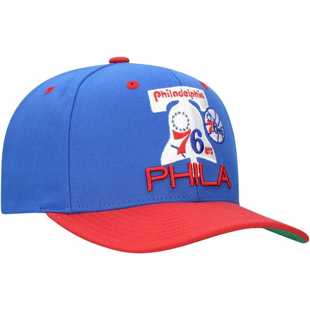 Mitchell & Ness Philadelphia 76ers All In 2.0 Pro Crown Snapback Hat