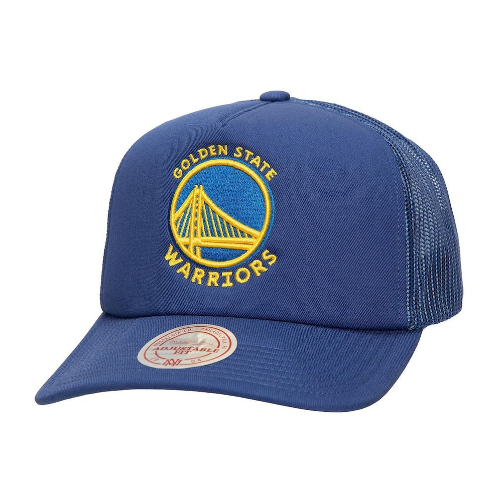 Mitchell & Ness Golden State Warriors Core Evergreen OTC Trucker Adjustable Hat sale