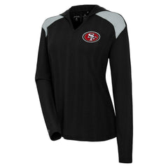 Antigua Women's Opulent Long Sleeve Hoodie T-Shirt - San Francisco 49ers Hoodies