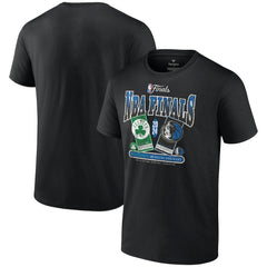 Fanatics Boston Celtics vs. Dallas Mavericks 2024 NBA Finals Matchup Drive To The Basket T-Shirt